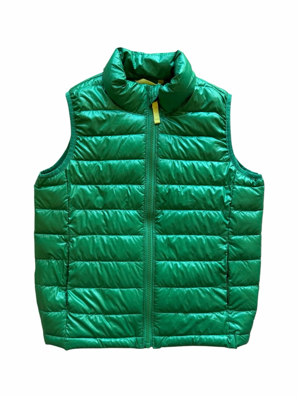 Primary Kids Grass Green Lightweight Puffer Vest Size 8-9